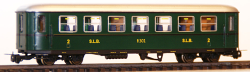 Ferro Train 722-850-P - Austrian SLB Bs 301 Krimmler Wg.  moss-green,  PLB
